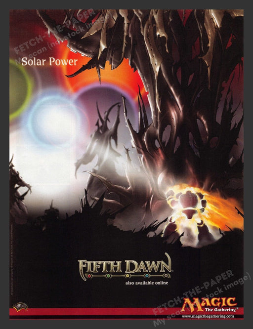 2004 Magic the Gathering Fifth Dawn Video Game Print Advertisement