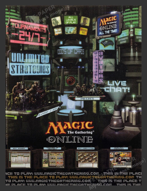 2004 Magic the Gathering ONLINE Video Game Print Advertisement