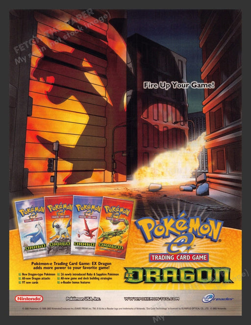 2004 Pokemon Dragon Trading Card Game Print Advertisement