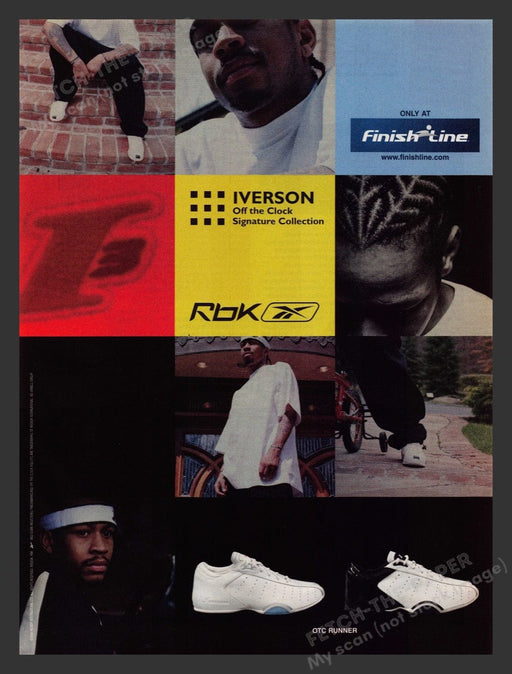 2004 Reebok Allen Iverson Off the Clock Shoe Collection Print Advertisement Fetch the Paper!