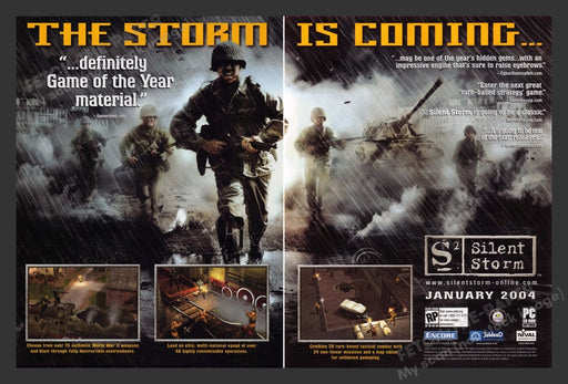 2004 S2 Silent Storm Video Game Print Advertisement (2 Pages)
