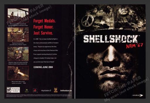2004 Shellshock Nam '67 Video Game Print Advertisement (2 pgs) Fetch the Paper!