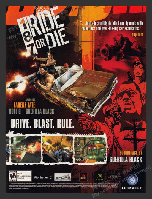 2005 187 Ride or Die Video Game Print Advertisement