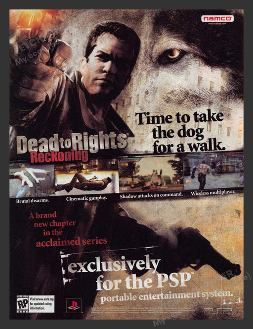 2005 Dead to Rights: Reckoning Video Game Print Advertisement