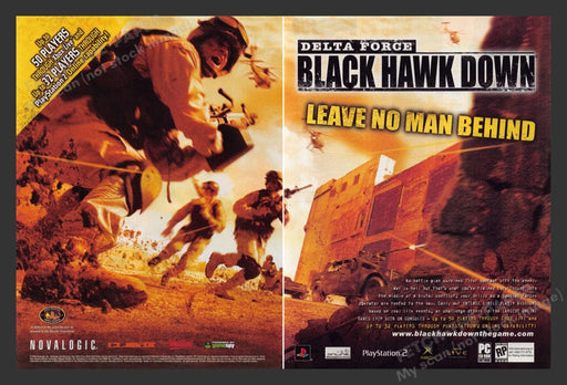 2005 Delta Force: Black Hawk Down Video Game Print Advertisement (2 Pages)