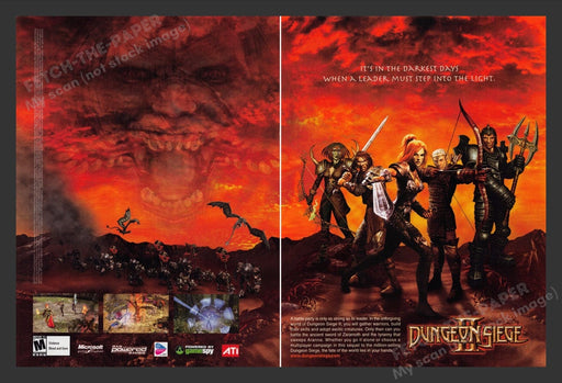 2005 Dungeon Siege II Step into the light Video Game Print Advertisement (2 pgs)