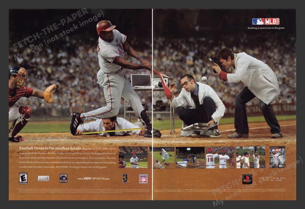 2005 MLB 2006 Video Game Print Advertisement (2 Pages)