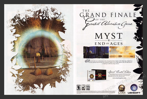 2005 Myst V: End of Ages Video Game Print Advertisement (2 pgs)