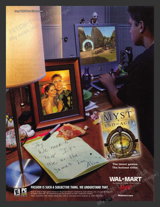 2005 Myst V: End of Ages Video Game Print Advertisement
