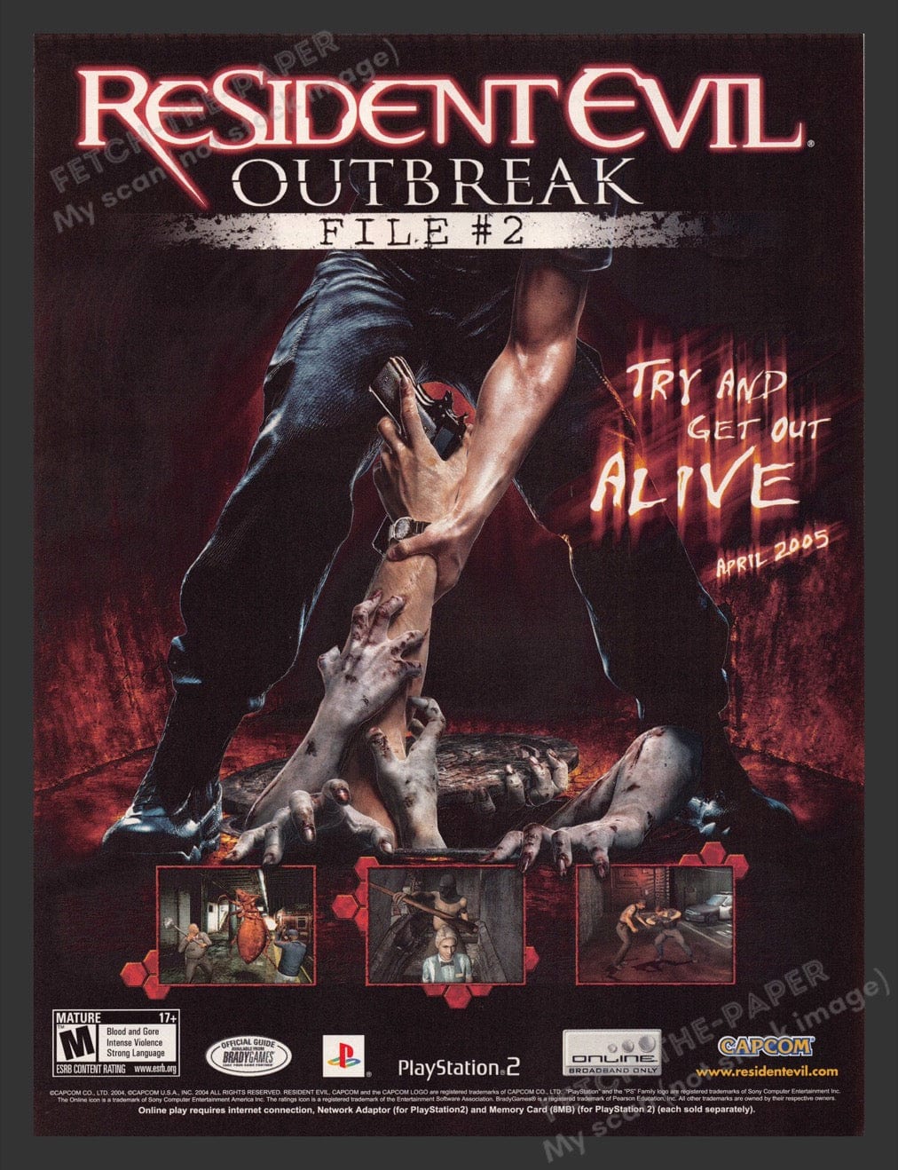 2005 Resident Evil: Outbreak File #2 Video Game Print Advertisement ...