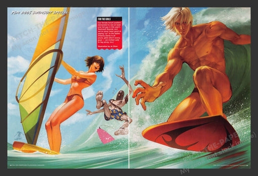 2005 Swimsuit Special Art Dreamy Dante Video Game Print Advertisement (2 Pgs)