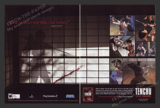 2005 Tenchu: Fatal Shadows Video Game Print Advertisement 2pgs