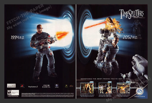 2005 TimeSplitters: Future Perfect Best Friend Video Game Print Advertisement