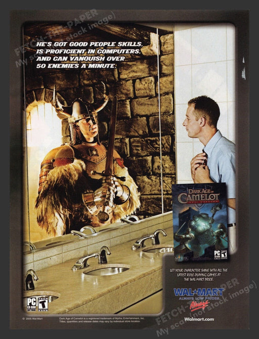 2005 Wal-mart Dark Age of Camelot Reflection Video Game Print Advertisement