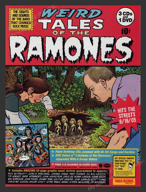 2005 Weird Tales of the Ramones CD/DVD Release Promo Print Advertisement