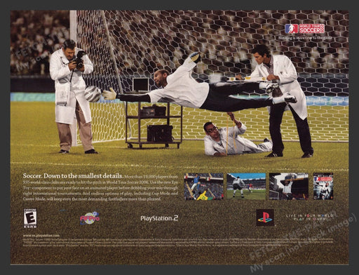 2005 World Tour Soccer Goalie Video Game Print Advertisement