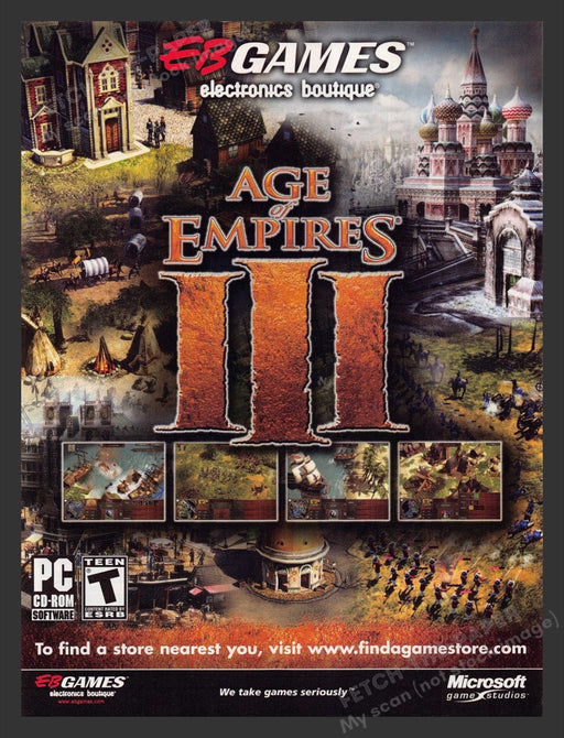 2006 Age of Empires III Video Game Print Advertisement