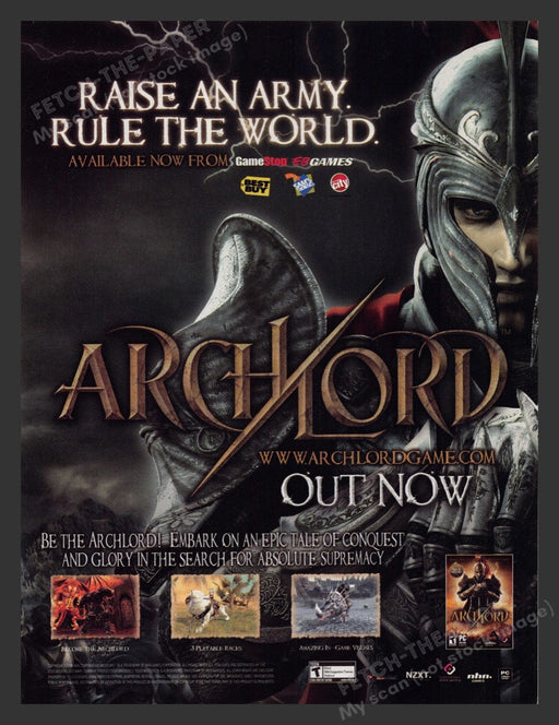 2006 ArchLord "Raise an Army. Rule the World." Video Game Print Advertisement