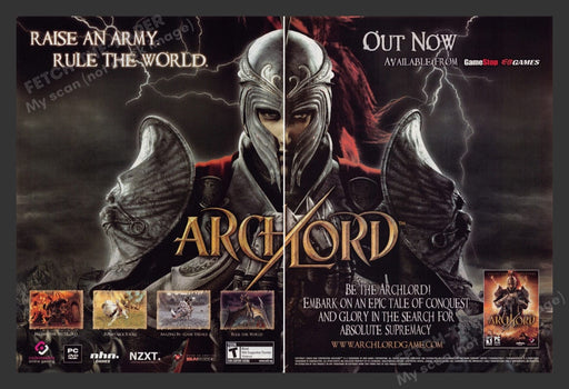 2006 ArchLord "Rule the World!" Video Game Print Advertisement (2 pgs) Fetch the Paper!