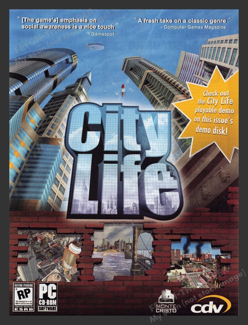 2006 City Life Video Game Print Advertisement