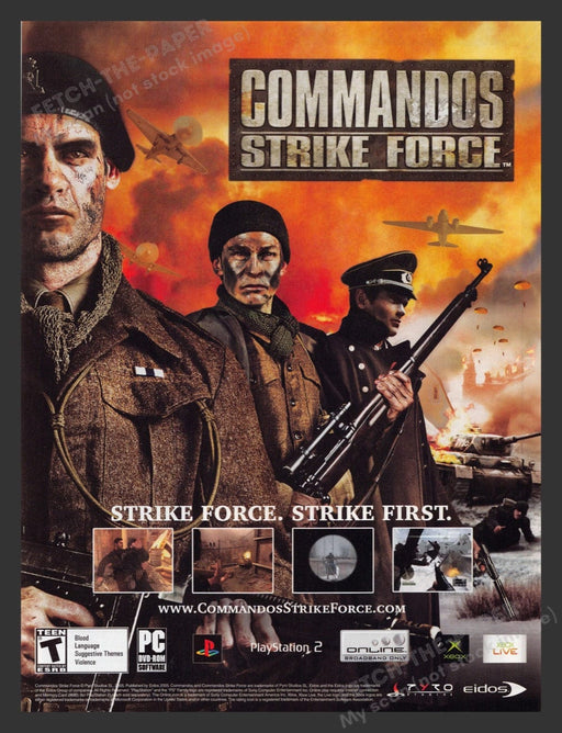 2006 Commandos: Strike Force Video Game Print Advertisement