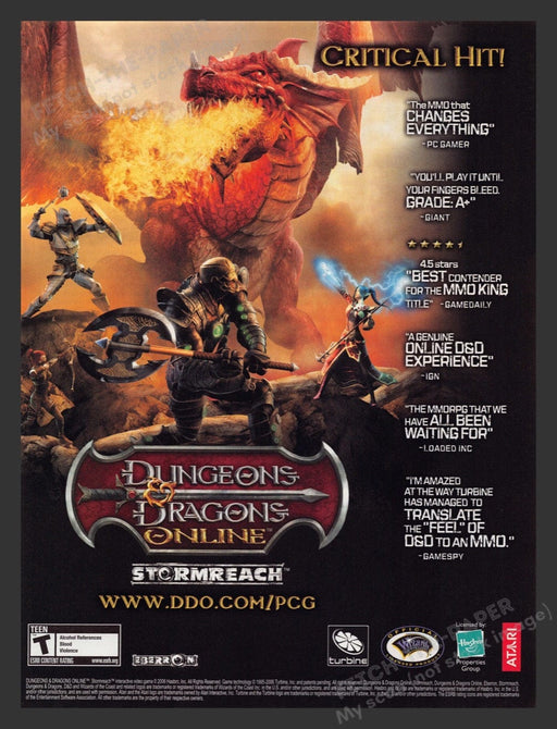 2006 Dungeons & Dragons: Stormreach Video Game Print Advertisement