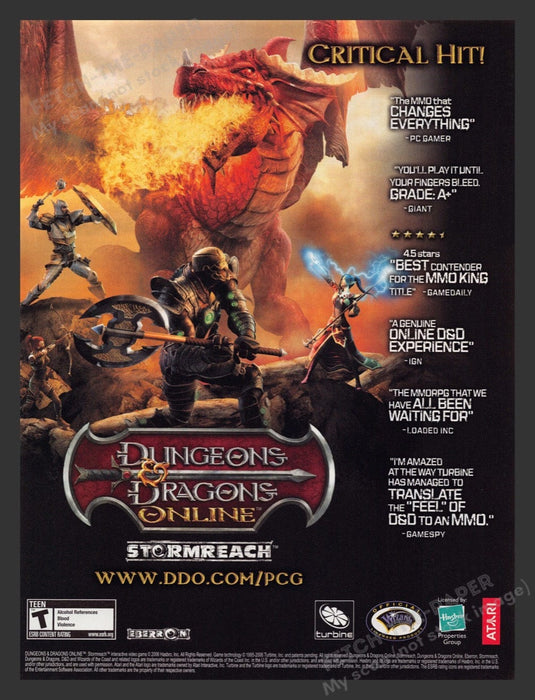 2006 Dungeons & Dragons: Stormreach Video Game Print Advertisement