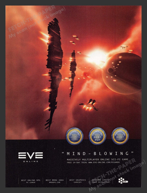 2006 Eve Online "Mind-blowing!" Video Game Print Advertisement