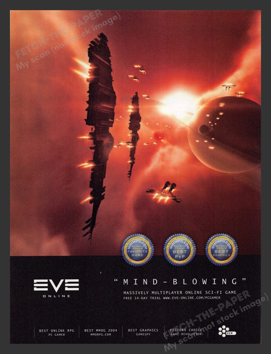 2006 Eve Online "Mind-blowing!" Video Game Print Advertisement