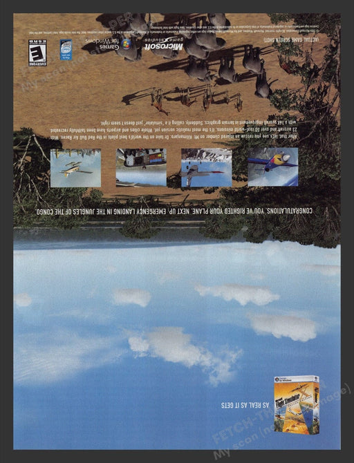 2006 Flight Simulator X: Deluxe Edition Video Game Print Advertisement