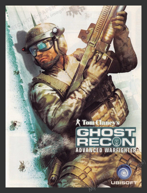 2006 Ghost Recon: Advanced Warfighter Video Game Print Advertisement