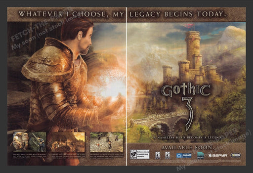 2006 Gothic 3 Video Game Print Advertisement (2 pgs)