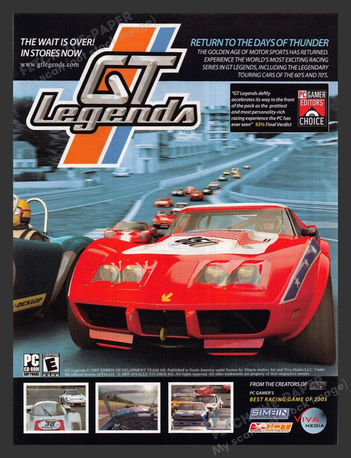 2006 GT Legends Video Game Print Advertisement