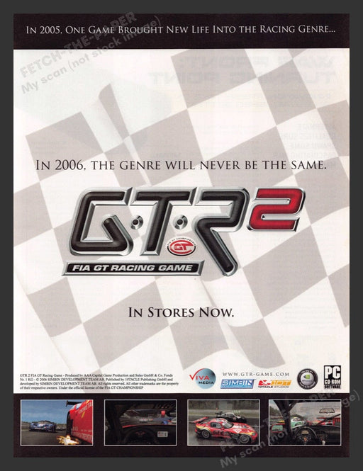 2006 GTR 2 FIA GT Racing Video Game Print Advertisement
