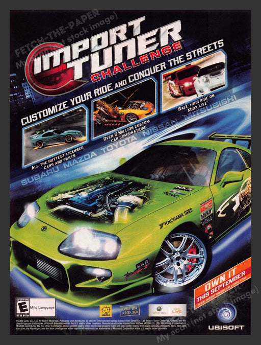 2006 Import Tuner Challenge Video Game Print Advertisement Fetch the Paper!