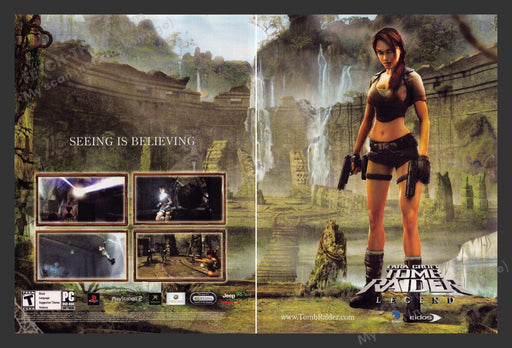 2006 Lara Croft Tomb Raider: Legend Video Game Print Ad (2pgs)