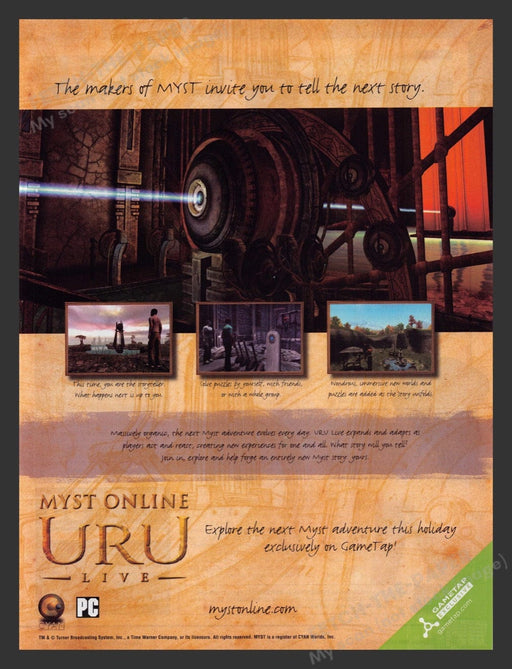 2006 Myst Online: Uru Live Video Game Print Advertisement