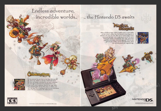 2006 Nintendo DS Children of Mana & Magic Starsign Video Game Print Ad 2 pages Fetch the Paper!