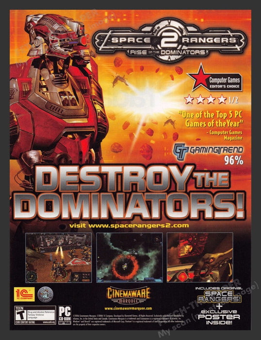 2006 Space Rangers 2: Rise of the Dominators Video Game Print Advertisement