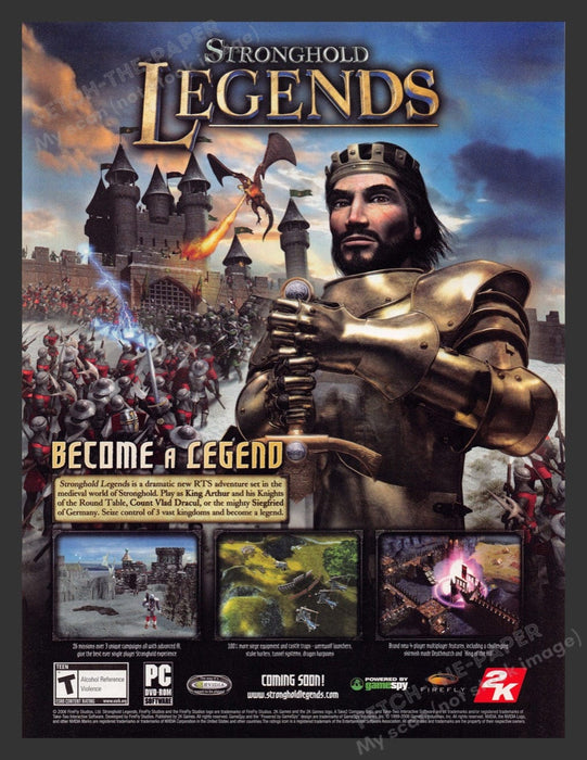 2006 Stronghold Legends Video Game Print Advertisement