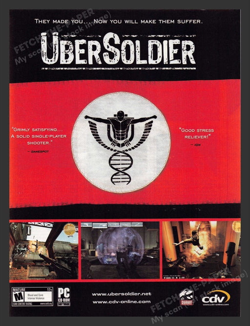 2006 Uber Soldier Video Game Print Advertisement