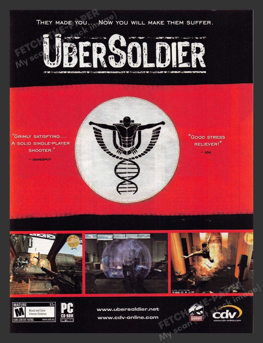 2006 Uber Soldier Video Game Print Advertisement