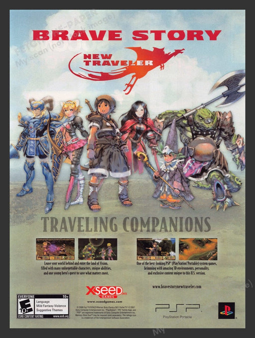 2007 Brave Story: New Traveler Video Game Print Advertisement