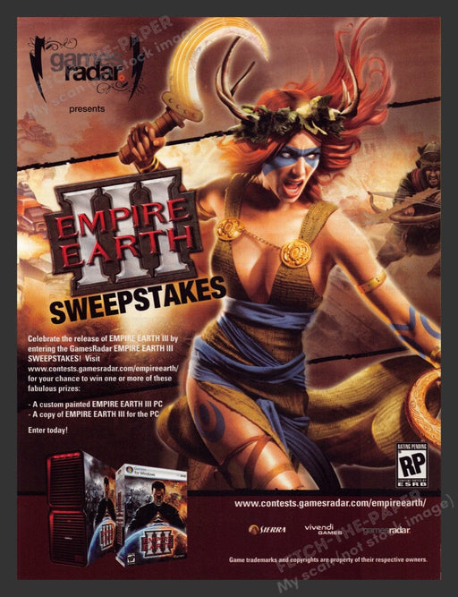 2007 Empire Earth III Sweepstakes Promo Video Game Print Advertisement