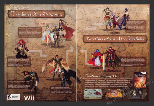 2007 Fire Emblem: Radiant Dawn Video Game Print Advertisement (2 pgs)