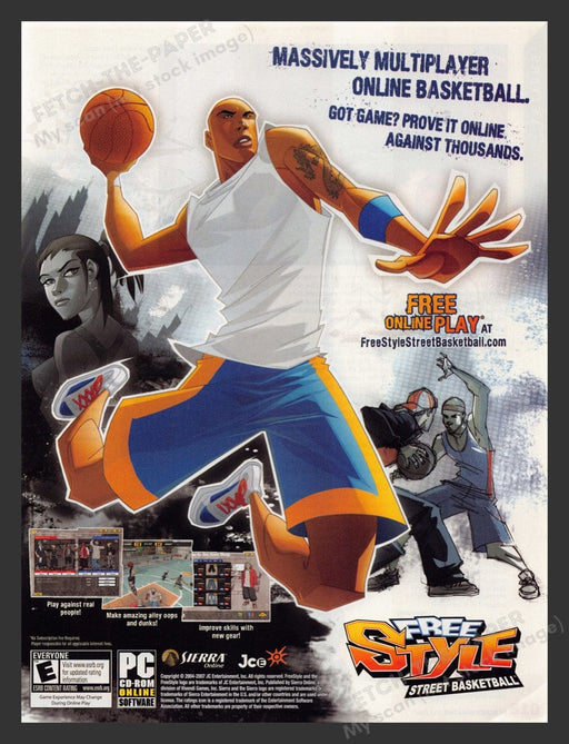 2007 Free Style Street Basketball Video Game Print Advertisement