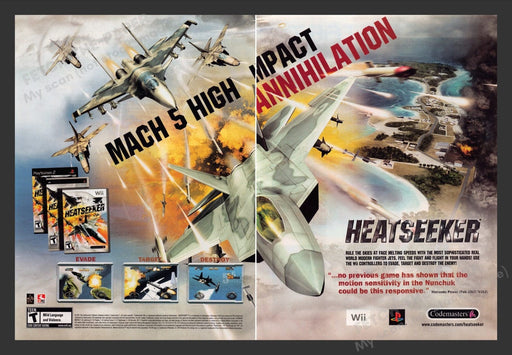 2007 Heatseeker Video Game Print Advertisement (2 pgs)