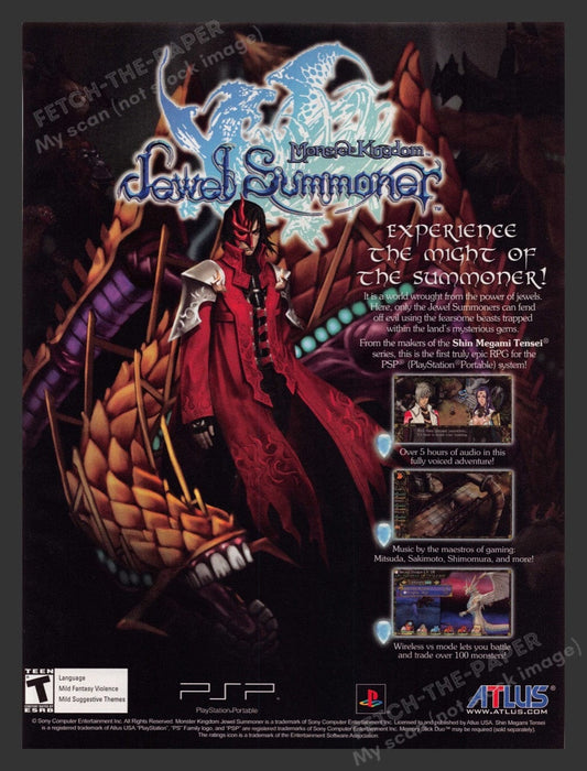 2007 Monster Kingdom: Jewel Summoner Video Game Print Advertisement