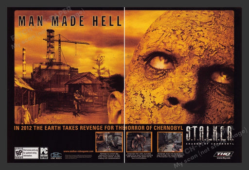 2007 S.T.A.L.K.E.R.: Shadow of Chernobyl Video Game Print Advertisement (2 pgs)