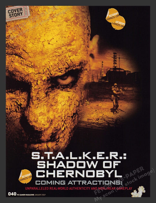 2007 S.T.A.L.K.E.R.: Shadow of Chernobyl Video Game Print Advertisement